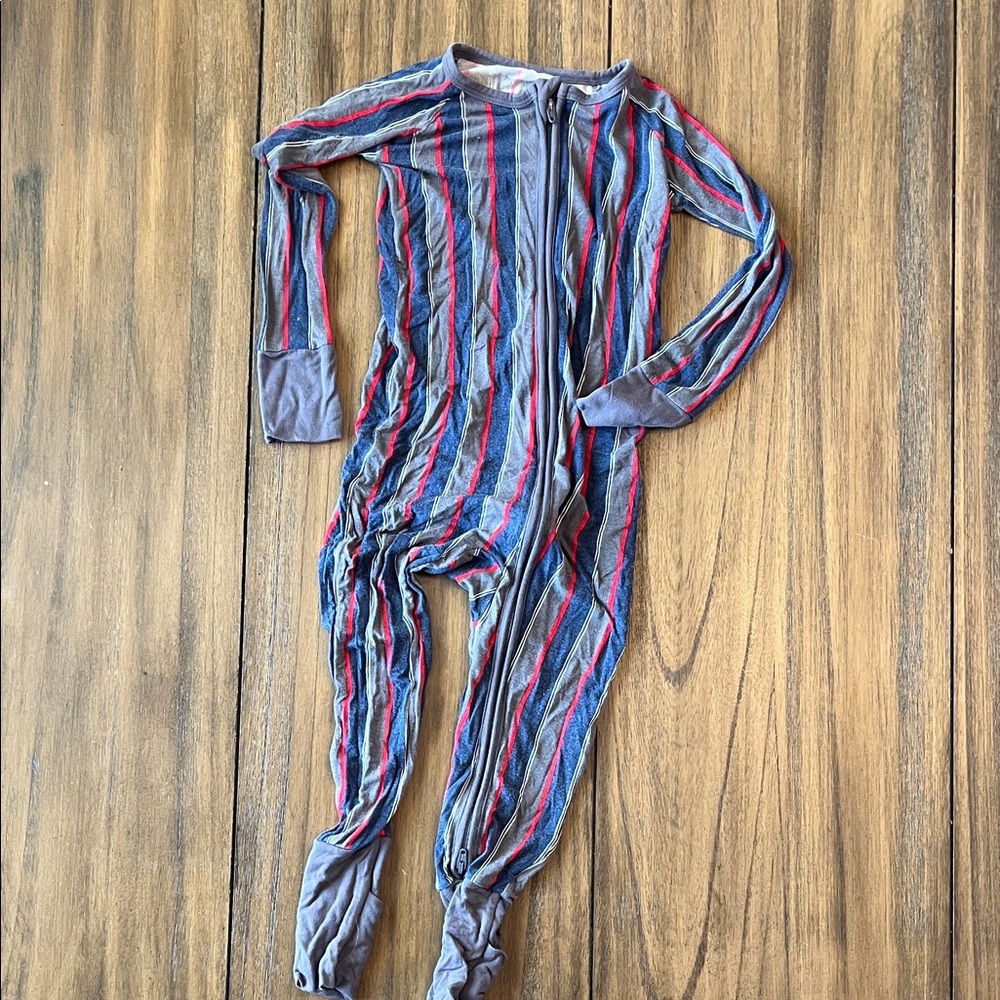 Little Sleepies Vibrant Striped Footie Pajama